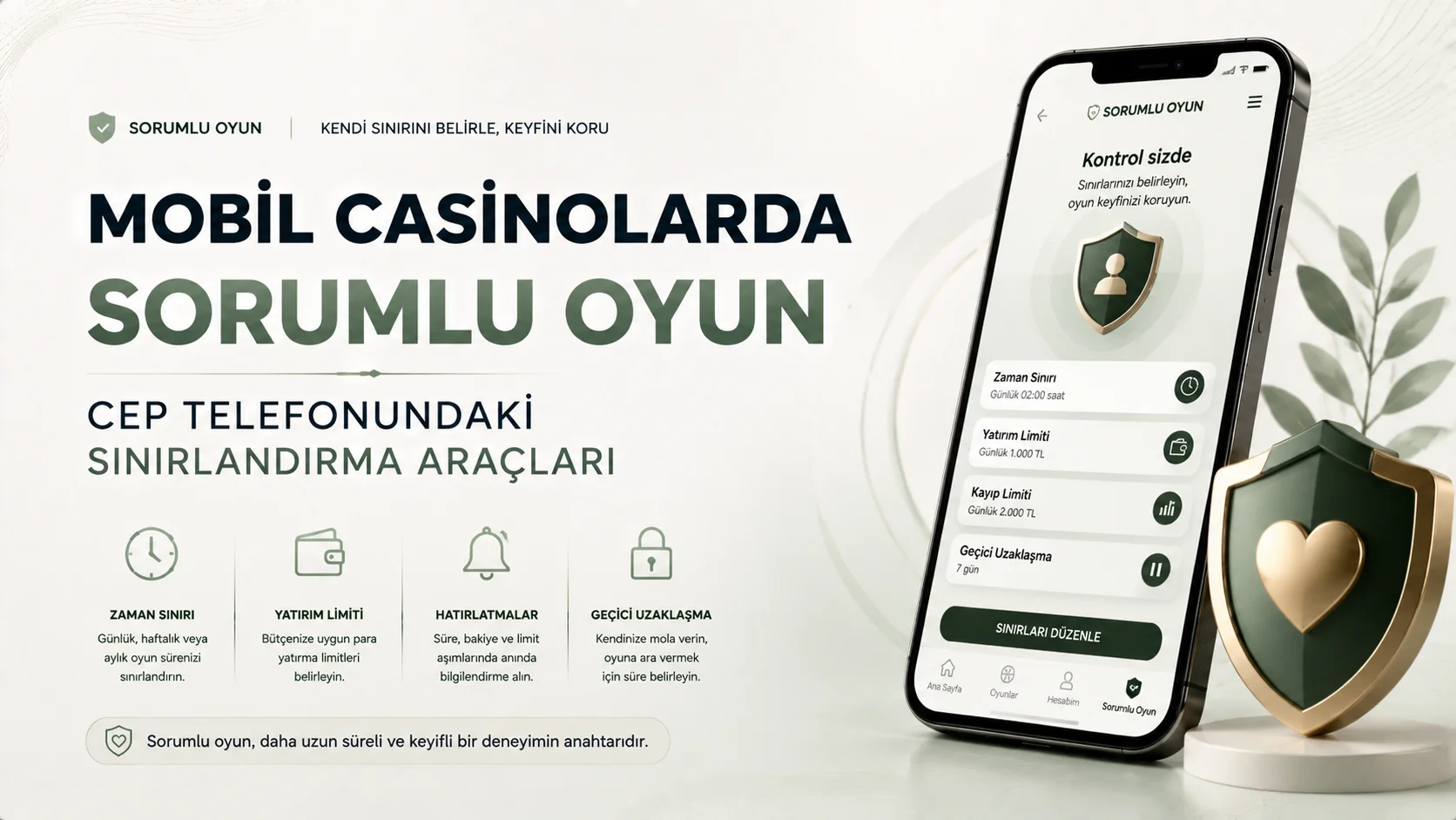Mobil Casinolarda Sorumlu Oyun Cep Telefonundaki Sınırlandırma Araçları